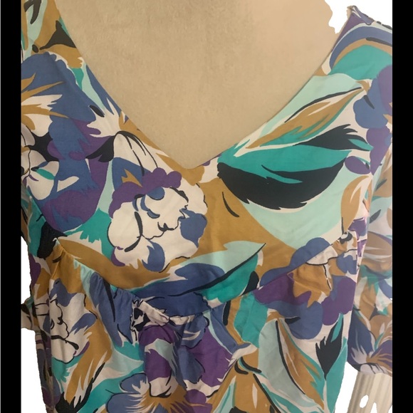 Carriage Court NWOT Mumu/Duster/House Dress Pullover Knee Length Medium 12-14 - Picture 2 of 5